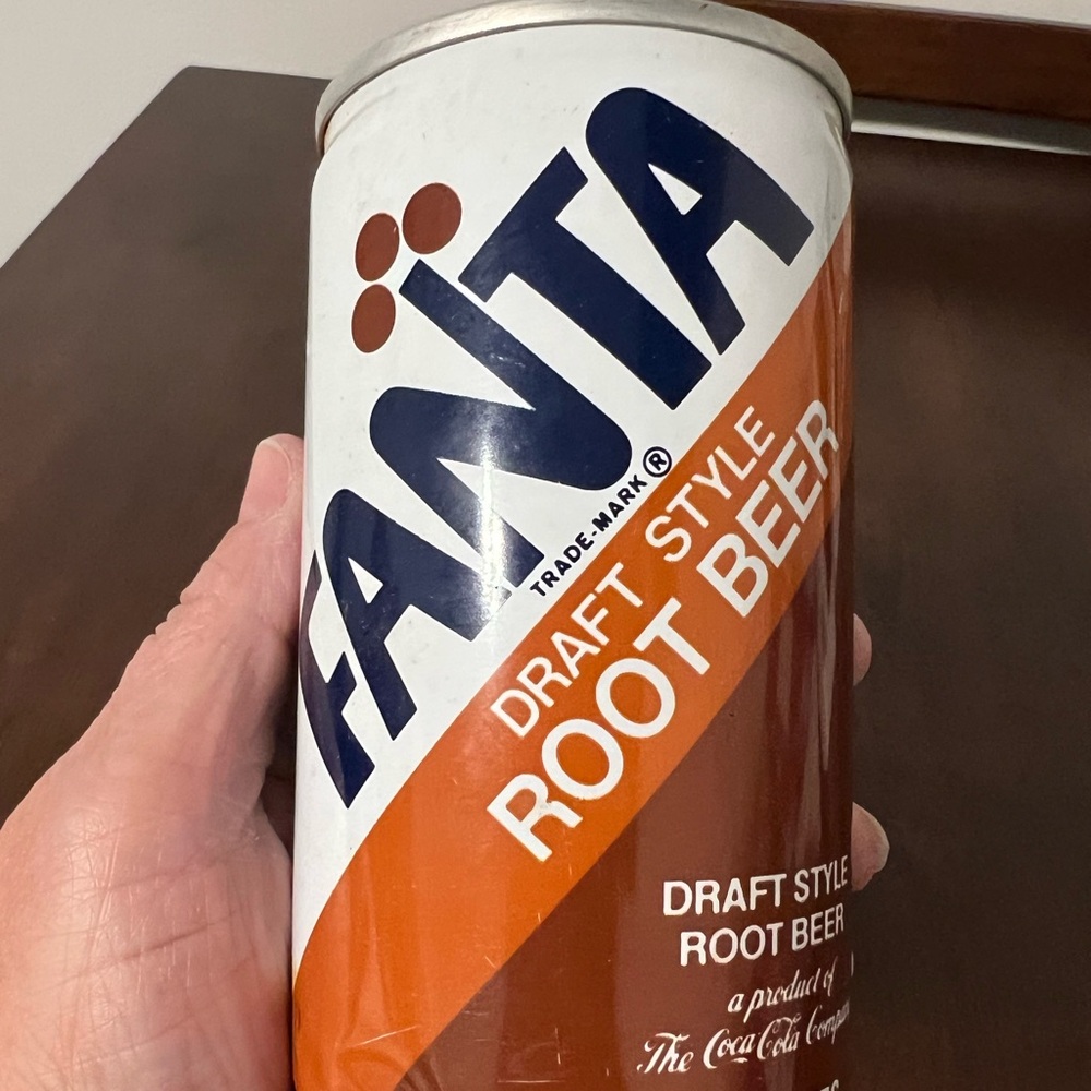 Vintage Fanta Root Beer Soda Can Atlanta GA